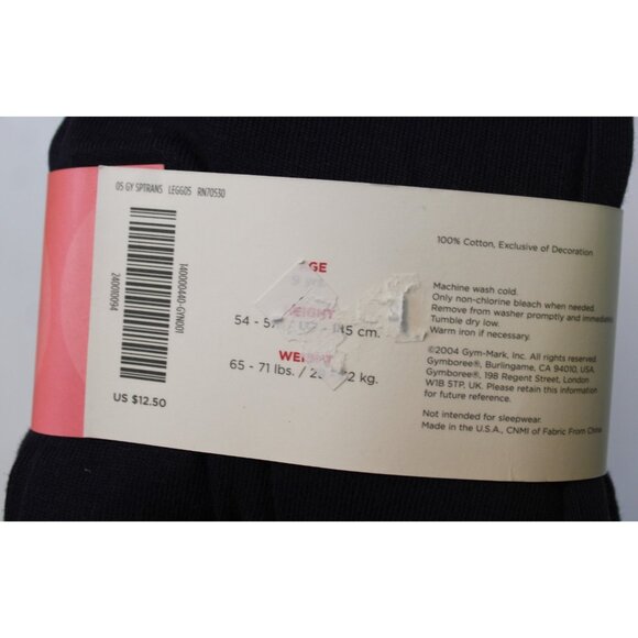 NWT 2004 Gymboree Dandelion Wishes Navy Blue Leggings Lettuce Edging sz 9 - Picture 3 of 5